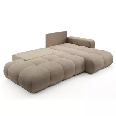 Schlafsofa mit Stauraum TRURO 1 – hellgrau, rechte Ecke