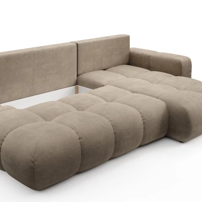 Schlafsofa mit Stauraum TRURO 1 – hellgrau, rechte Ecke