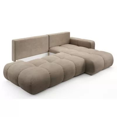 Schlafsofa mit Stauraum TRURO 1 – hellgrau, rechte Ecke