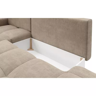 Schlafsofa mit Stauraum TRURO 1 – hellgrau, rechte Ecke