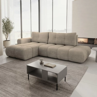 Schlafsofa mit Stauraum TRURO 1 – hellgrau, linke Ecke