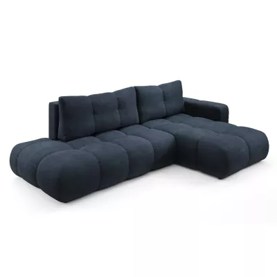Schlafsofa mit Stauraum TRURO 1 - blau, rechte Ecke