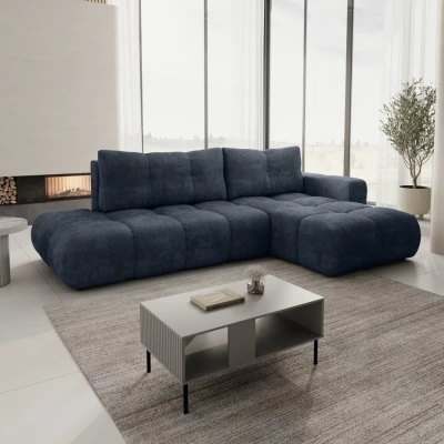 Schlafsofa mit Stauraum TRURO 1 - blau, rechte Ecke