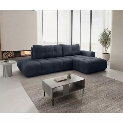 Schlafsofa mit Stauraum TRURO 1 - blau, rechte Ecke