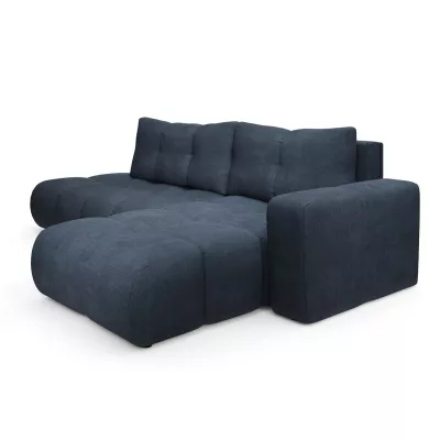 Schlafsofa mit Stauraum TRURO 1 - blau, rechte Ecke