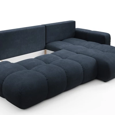 Schlafsofa mit Stauraum TRURO 1 - blau, rechte Ecke