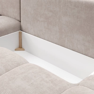Schlafsofa mit Stauraum TRURO 1 - Latte, rechte Ecke