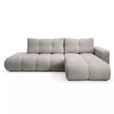 Schlafsofa mit Stauraum TRURO 1 – silber, rechte Ecke