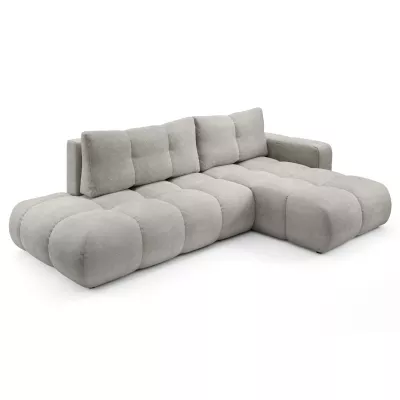 Schlafsofa mit Stauraum TRURO 1 – silber, rechte Ecke