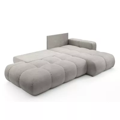 Schlafsofa mit Stauraum TRURO 1 – silber, rechte Ecke