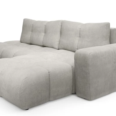 Schlafsofa mit Stauraum TRURO 1 – silber, rechte Ecke