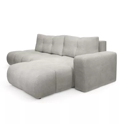 Schlafsofa mit Stauraum TRURO 1 – silber, rechte Ecke