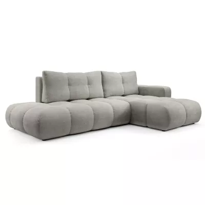 Schlafsofa mit Stauraum TRURO 1 – silber, rechte Ecke