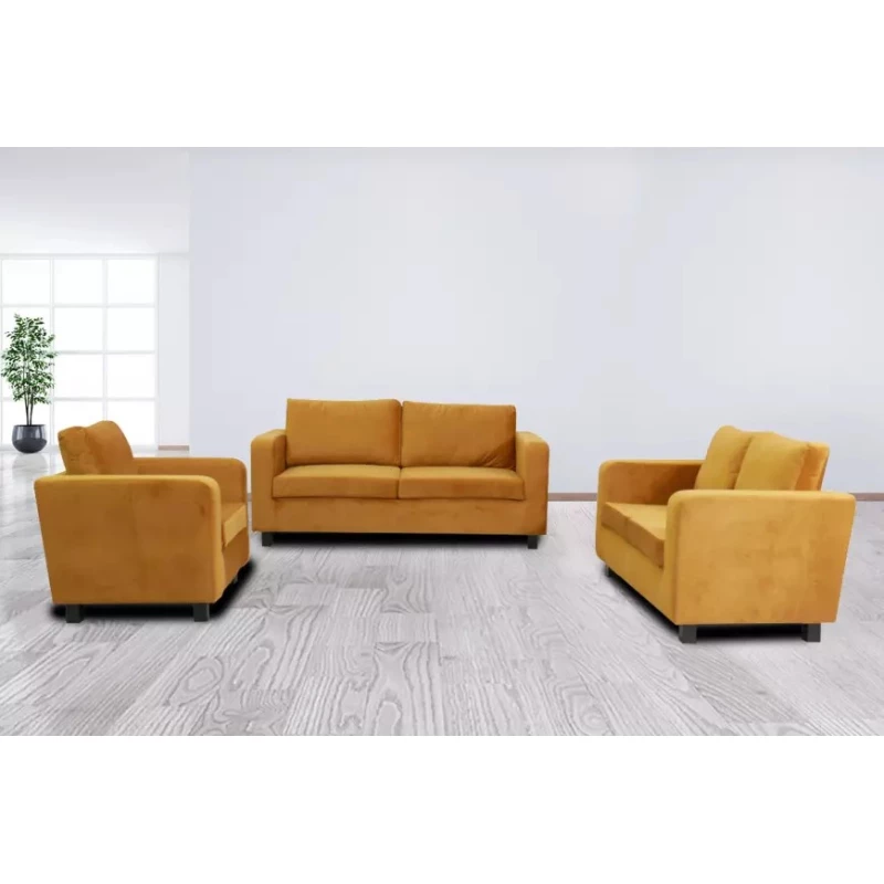 Sofagarnitur 3+2+1 CRISTALINA - gelb