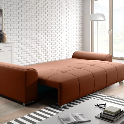 Dreisitzer-Schlafsofa RANDA - Ziegelstein