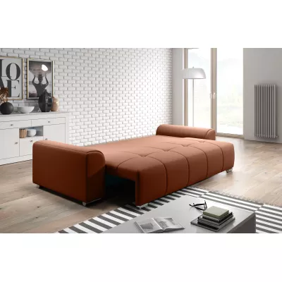 Dreisitzer-Schlafsofa RANDA - Ziegelstein