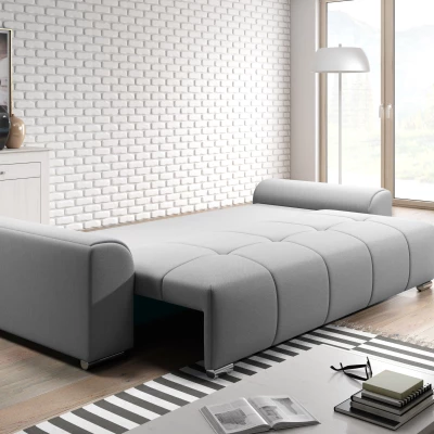 Dreisitzer-Schlafsofa RANDA – hellgrau