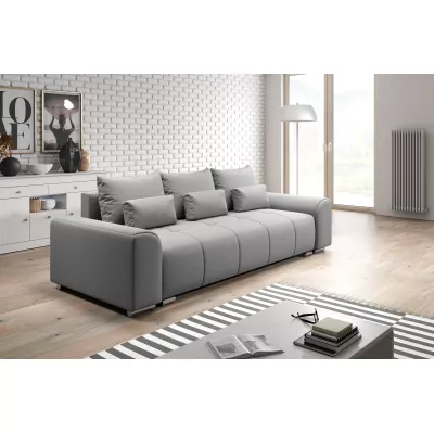Dreisitzer-Schlafsofa RANDA – hellgrau