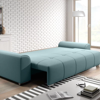 Dreisitzer-Schlafsofa RANDA – hellblau