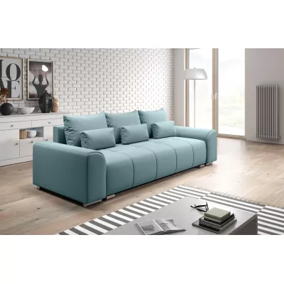 Dreisitzer-Schlafsofa RANDA – hellblau