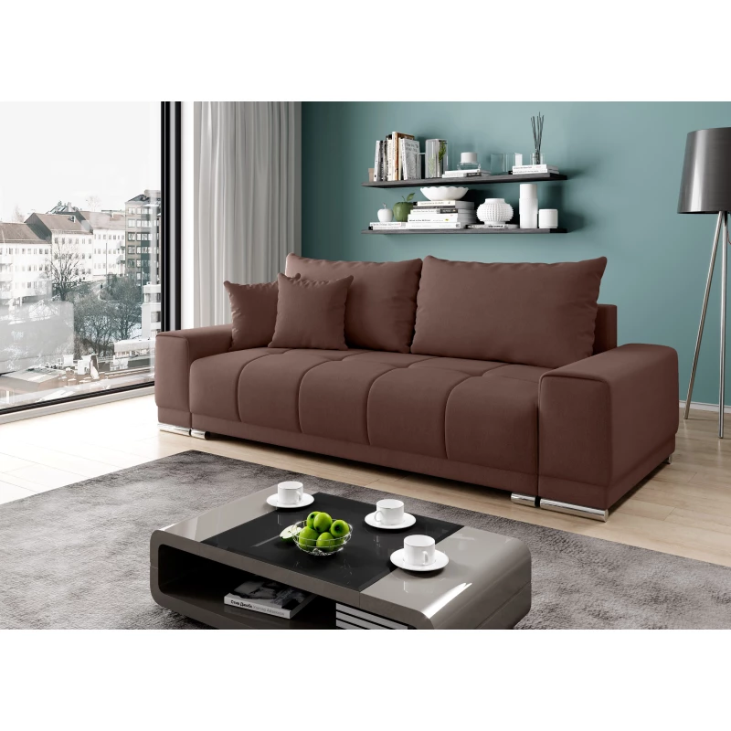 Dreisitzer-Sofa VELIKA - Schokolade