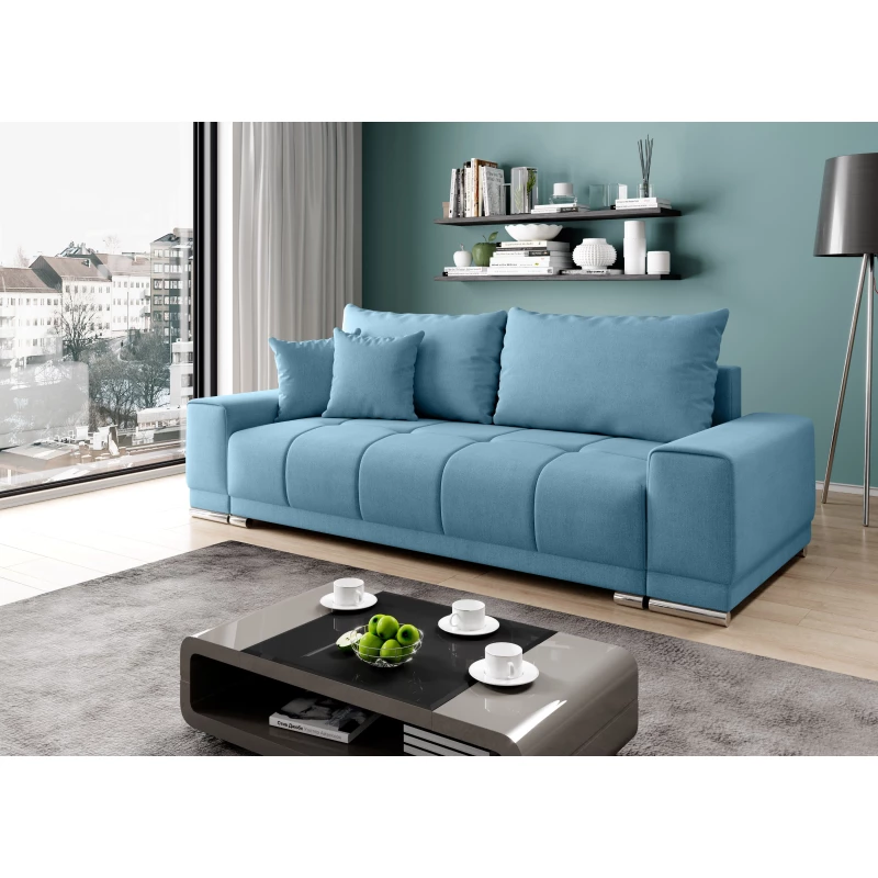 Dreisitzer-Sofa VELIKA - hellblau