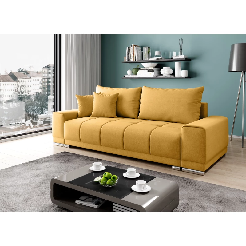 Dreisitzer-Sofa VELIKA - gelb