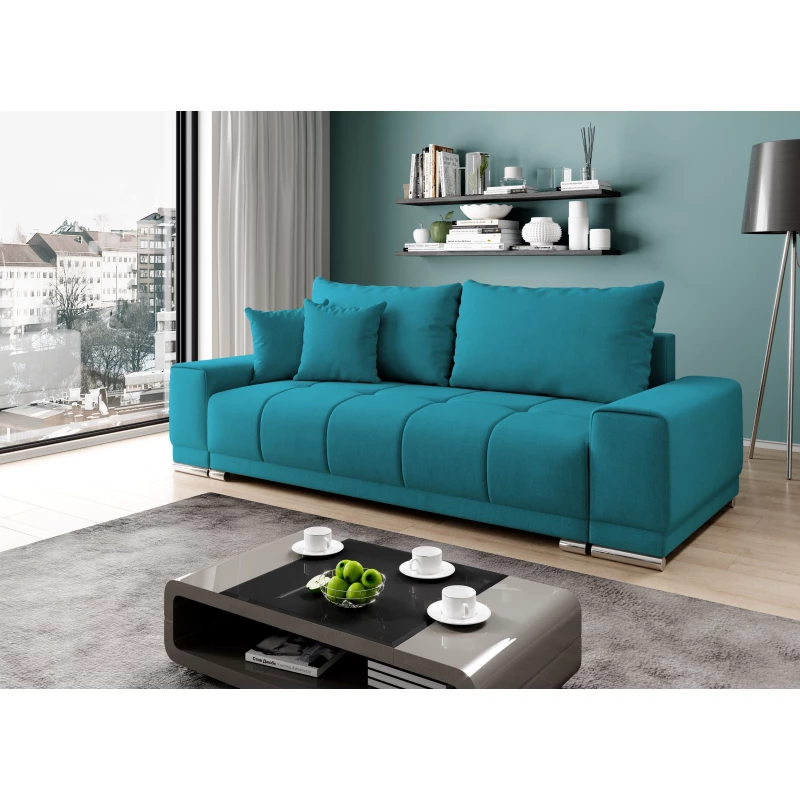 Dreisitzer-Sofa VELIKA - blau