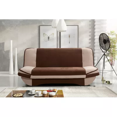 Schlafsofa INGRIDA - braun / beige