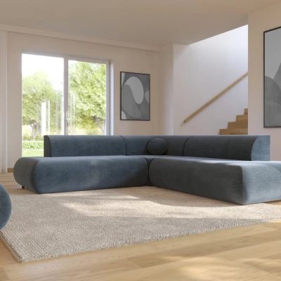 Schlafsofa mit Stauraum SURREY 2 - blau, rechte Ecke