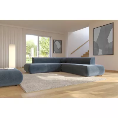 Schlafsofa mit Stauraum SURREY 2 - blau, rechte Ecke