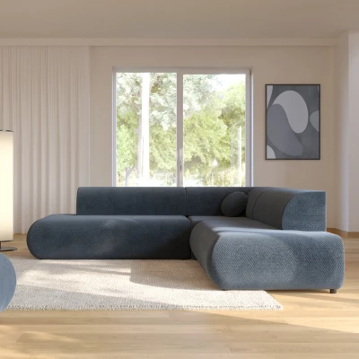 Schlafsofa mit Stauraum SURREY 2 - blau, rechte Ecke