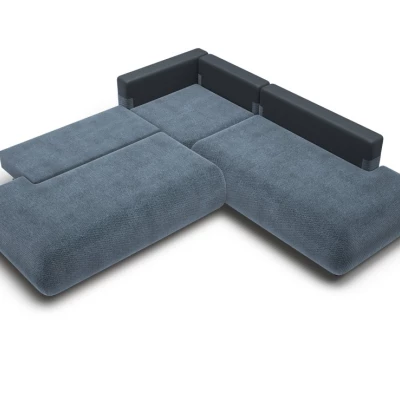 Schlafsofa mit Stauraum SURREY 2 - blau, rechte Ecke