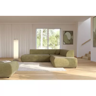 Schlafsofa mit Stauraum SURREY 2 - Khaki, rechte Ecke