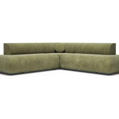 Schlafsofa mit Stauraum SURREY 2 - Khaki, rechte Ecke