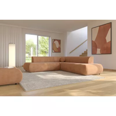 Schlafsofa mit Stauraum SURREY 2 - hellbraun, rechte Ecke
