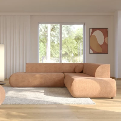 Schlafsofa mit Stauraum SURREY 2 - hellbraun, rechte Ecke