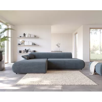 Eckschlafsofa mit Stauraum SURREY 1 - blau, linke Ecke