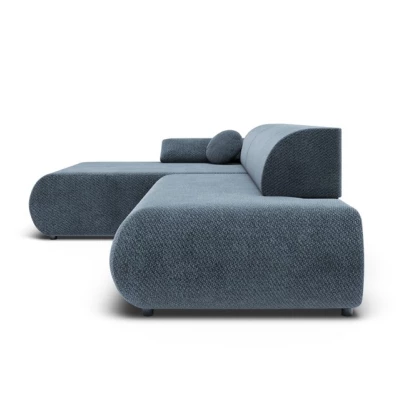 Eckschlafsofa mit Stauraum SURREY 1 - blau, linke Ecke