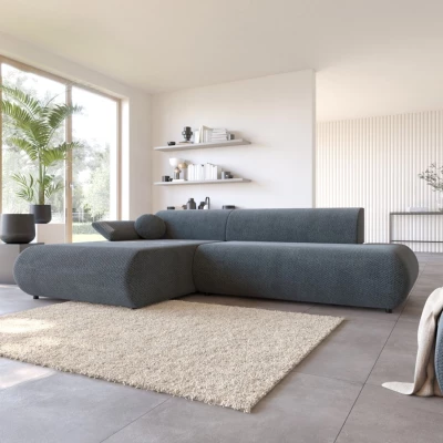 Eckschlafsofa mit Stauraum SURREY 1 - blau, linke Ecke