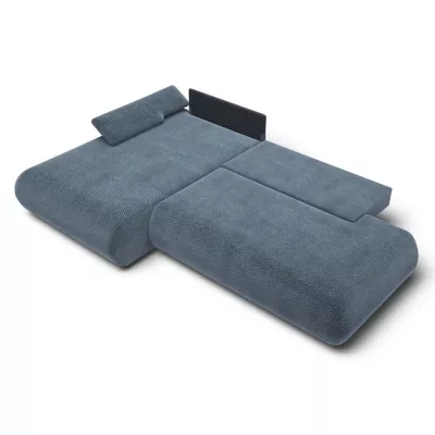 Eckschlafsofa mit Stauraum SURREY 1 - blau, linke Ecke