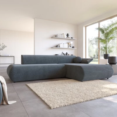 Eckschlafsofa mit Stauraum SURREY 1 - blau, rechte Ecke
