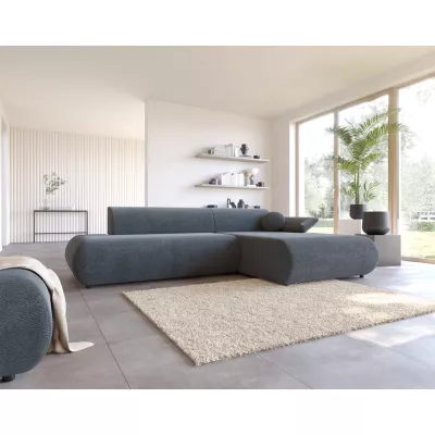 Eckschlafsofa mit Stauraum SURREY 1 - blau, rechte Ecke