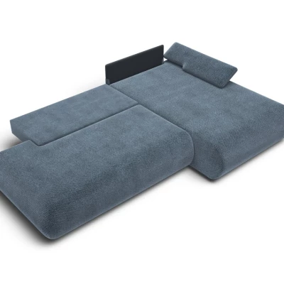 Eckschlafsofa mit Stauraum SURREY 1 - blau, rechte Ecke
