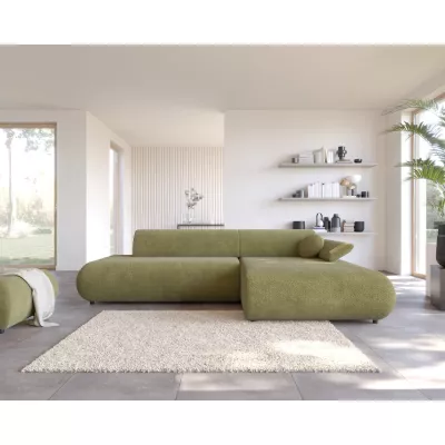 Eckschlafsofa mit Stauraum SURREY 1 - Khaki, rechte Ecke