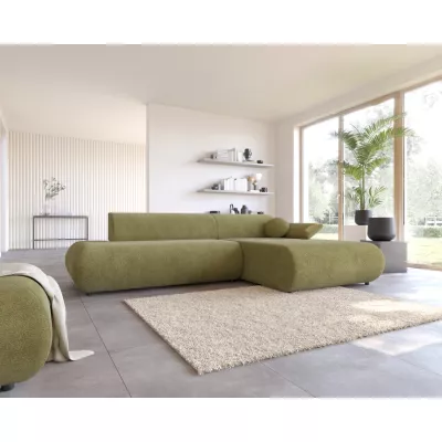 Eckschlafsofa mit Stauraum SURREY 1 - Khaki, rechte Ecke
