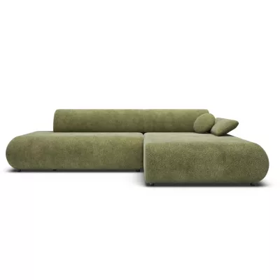 Eckschlafsofa mit Stauraum SURREY 1 - Khaki, rechte Ecke
