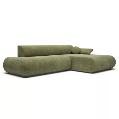 Eckschlafsofa mit Stauraum SURREY 1 - Khaki, rechte Ecke