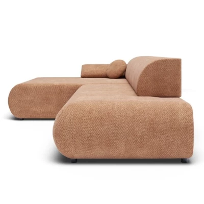 Eckschlafsofa mit Stauraum SURREY 1 – hellbraun, linke Ecke