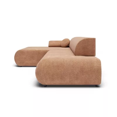 Eckschlafsofa mit Stauraum SURREY 1 – hellbraun, linke Ecke